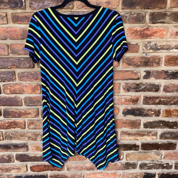 Philosophy Striped Short Sleeve Mini Dress Women's Size Small - Picture 6 of 6